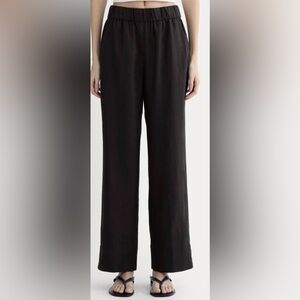 Elegant Black Wide-Leg Women's Pants